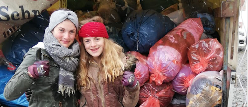 Erfolgreiche Kleidersammlung 2019 - Helfer trotzen Wind und Wetter