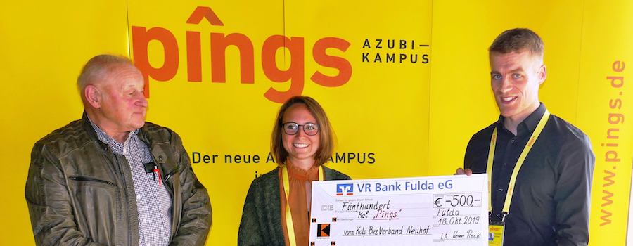 Kolpingbezirk Neuhof spendet 500,00 Euro an AzubiKampus pings