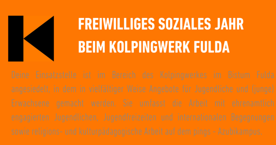 Freiwilliges Soziales Jahr beim Kolpingwerk Fulda