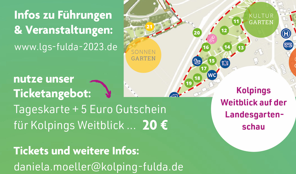 Kolpings Weitblick präsentiert kulinarische Köstlichkeiten auf der Landesgartenschau in Fulda